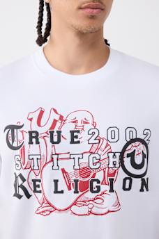CAMISETA CON LETRAS Y BUDDHA, image 1