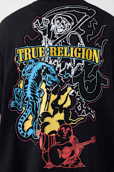 T-SHIRT &Eacute;PAIS SURDIMENSIONN&Eacute; AVEC LOGO DE TIGRE