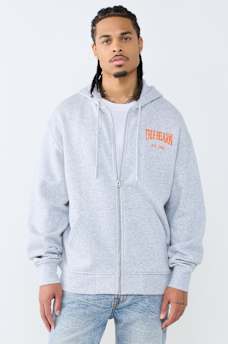 BUDDHA ARCHED LOGO ZIP HOODIE