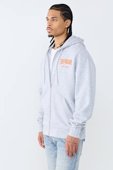 BUDDHA ARCHED LOGO ZIP HOODIE