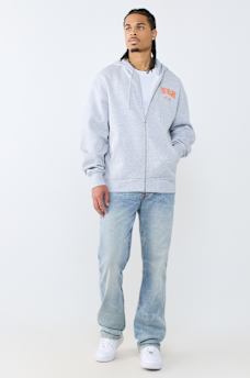 BUDDHA ARCHED LOGO ZIP HOODIE