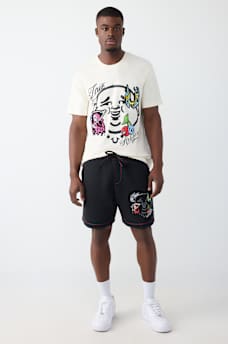 SHORTS DE POLAR BIG T CON ROSTRO DE BUDA, image 2
