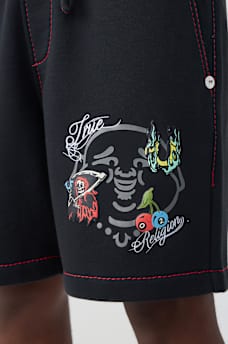 SHORTS DE POLAR BIG T CON ROSTRO DE BUDA, image 4
