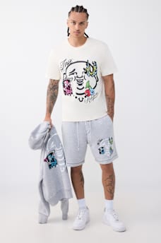 SHORTS DE POLAR BIG T CON ROSTRO DE BUDA, image 2