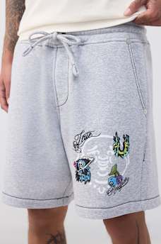 SHORTS DE POLAR BIG T CON ROSTRO DE BUDA, image 1