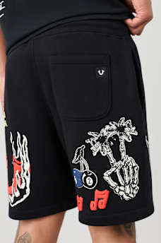 SKETCHED LOGO FLEECE SHORT