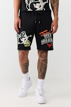 SKETCHED LOGO FLEECE SHORT