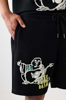 SKETCHED LOGO FLEECE SHORT