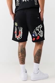 SKETCHED LOGO FLEECE SHORT