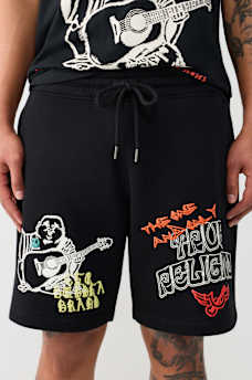 SKETCHED LOGO FLEECE SHORT