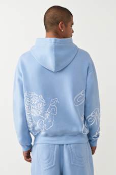 TIGER SCRIPT BOXY HOODIE, image 2