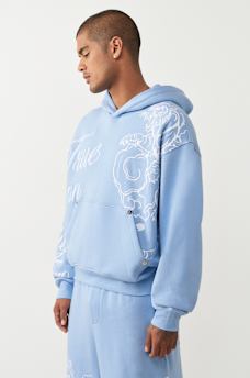 TIGER SCRIPT BOXY HOODIE, image 4