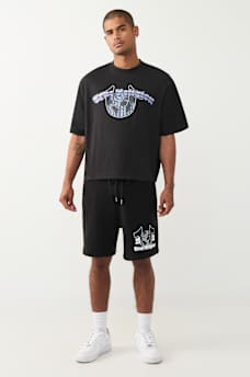 CHROME LOGO LOOSE FLEECE SHORT, image 3