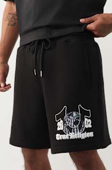 CHROME LOGO LOOSE FLEECE SHORT, image 1