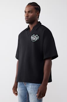 TIGER LOGO OVERSIZED POLO SHIRT, image 3