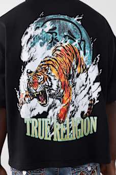 TIGER LOGO OVERSIZED POLO SHIRT, image 5