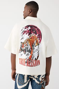 POLO SURDIMENSIONN&Eacute; AVEC LOGO DE TIGRE