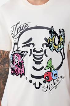 CAMISETA PESADA CON ROSTRO DE BUDA, image 1