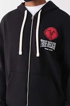 BUDDHA FLEECE ZIP HOODIE