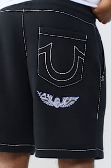 STAY TRUE LOGO BIG T FLEECE SHORT