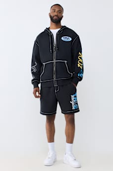 STAY TRUE LOGO BIG T FLEECE SHORT
