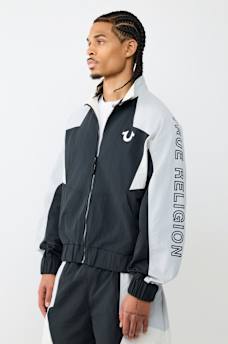COLORBLOCK NYLON TRACK JACKET