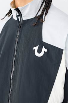 COLORBLOCK NYLON TRACK JACKET
