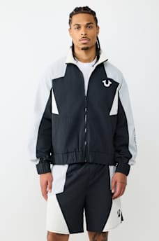 COLORBLOCK NYLON TRACK JACKET