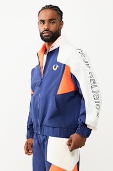 COLORBLOCK NYLON TRACK JACKET