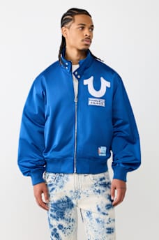 HORSESHOE REPEAT NYLON BOMBER JACKET