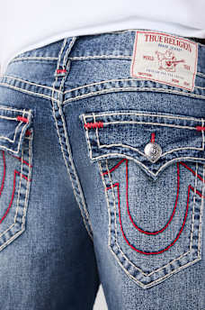 BOBBY SUPER T GRAPHIC FLAP BAGGY JEAN 32", image 2