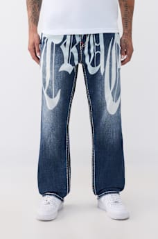 BOBBY SUPER T GRAPHIC FLAP BAGGY JEAN 32", image 1