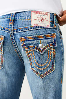 RICKY SUPER T ROPE STITCH FLAP STRAIGHT JEAN