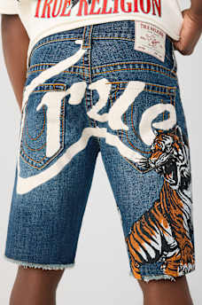 SHORTS RICKY BIG T CON DOBLADILLO DESHILACHADO, image 1
