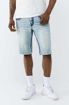 RICKY FRAYED HEM ROPE STITCH FLAP SHORT