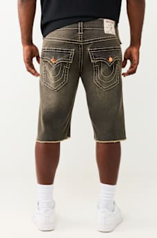 RICKY BIG T FLAP FRAY HEM SHORT