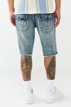 RICKY GRAPHIC FRAYED HEM FLAP SHORT, image 5