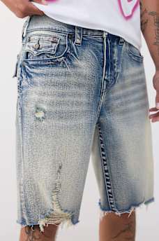 BOBBY DESTROYED HEM FLAP BAGGY SHORT, image 5