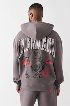 GROOVY BUDDHA ZIP HOODIE 