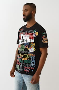 SKETCHED GRAPHIC LOGO TEE