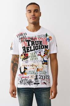 SKETCHED GRAPHIC LOGO TEE, image 1