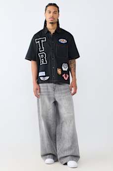LOGO PATCHWORK SHIRT