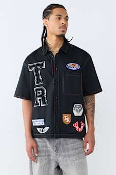 LOGO PATCHWORK SHIRT