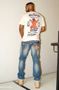 RICKY BIG T EMBROIDERED POCKET STRAIGHT JEAN, image 2