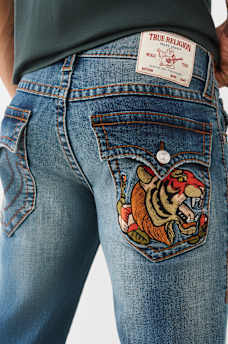 RICKY BIG T EMBROIDERED POCKET STRAIGHT JEAN, image 5
