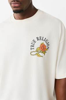 FLORAL SNAKE HEAVYWEIGHT OVERSIZED TEE, image 4