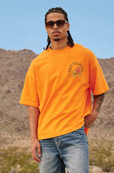 FLORAL SNAKE HEAVYWEIGHT OVERSIZED TEE, image 2