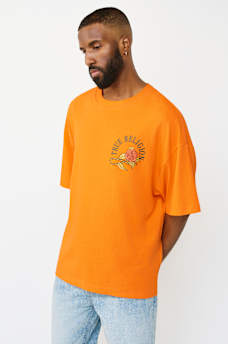 FLORAL SNAKE HEAVYWEIGHT OVERSIZED TEE, image 3
