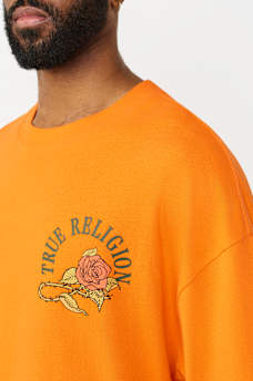 FLORAL SNAKE HEAVYWEIGHT OVERSIZED TEE, image 4