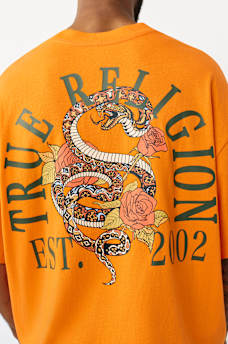 FLORAL SNAKE HEAVYWEIGHT OVERSIZED TEE, image 5